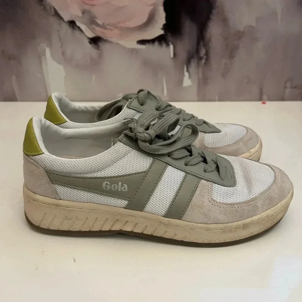 ! GOLA WOMEN'S GRANDSLAM MESH SNEAKERS | WHITE/LIGHT GREY